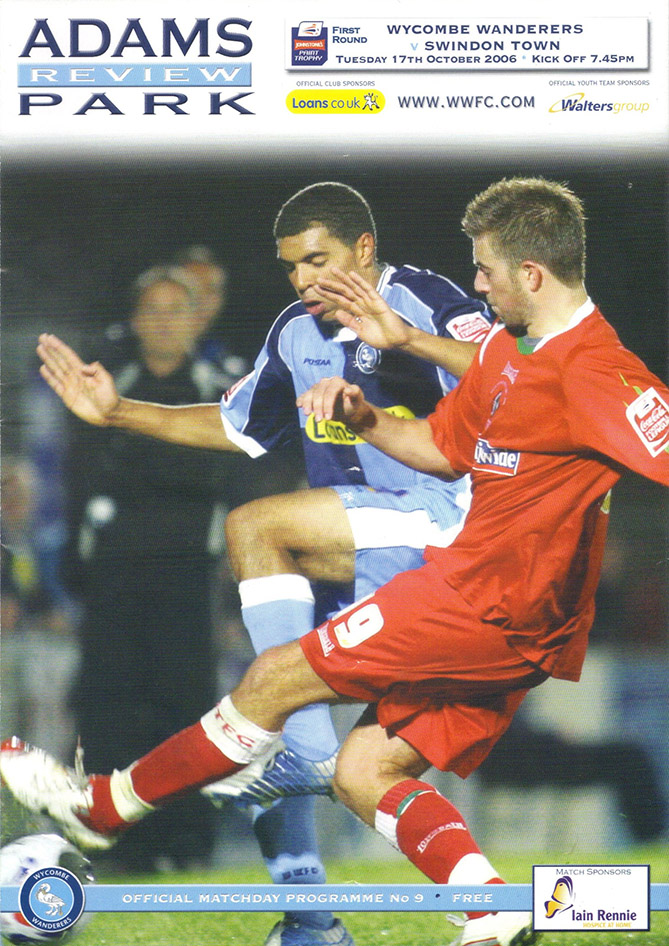 <b>Tuesday, October 17, 2006</b><br />vs. Wycombe Wanderers (Away)
